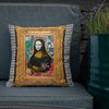 Mona In Frame Throw Pillow With Insert