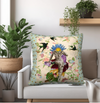 Flower Girl Throw Pillow With Insert