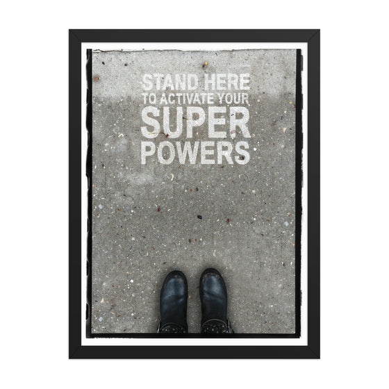 "Super Powers" Framed Fine Art Print 18" x 24"