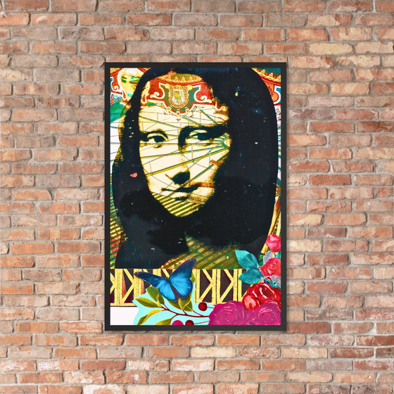 "Mona Go Round' Framed Fine Art Print 18" x 24"