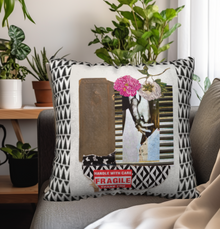  Fragile Handle With Care Throw Pillow With Insert