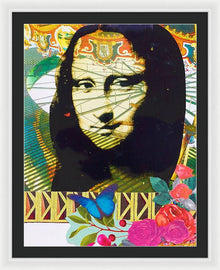  "Mona Go Round' Framed Fine Art Print 18" x 24"