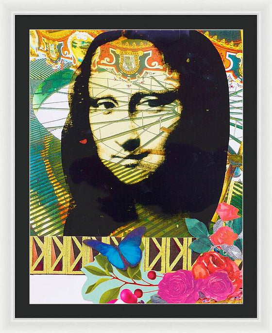 "Mona Go Round' Framed Fine Art Print 18" x 24"